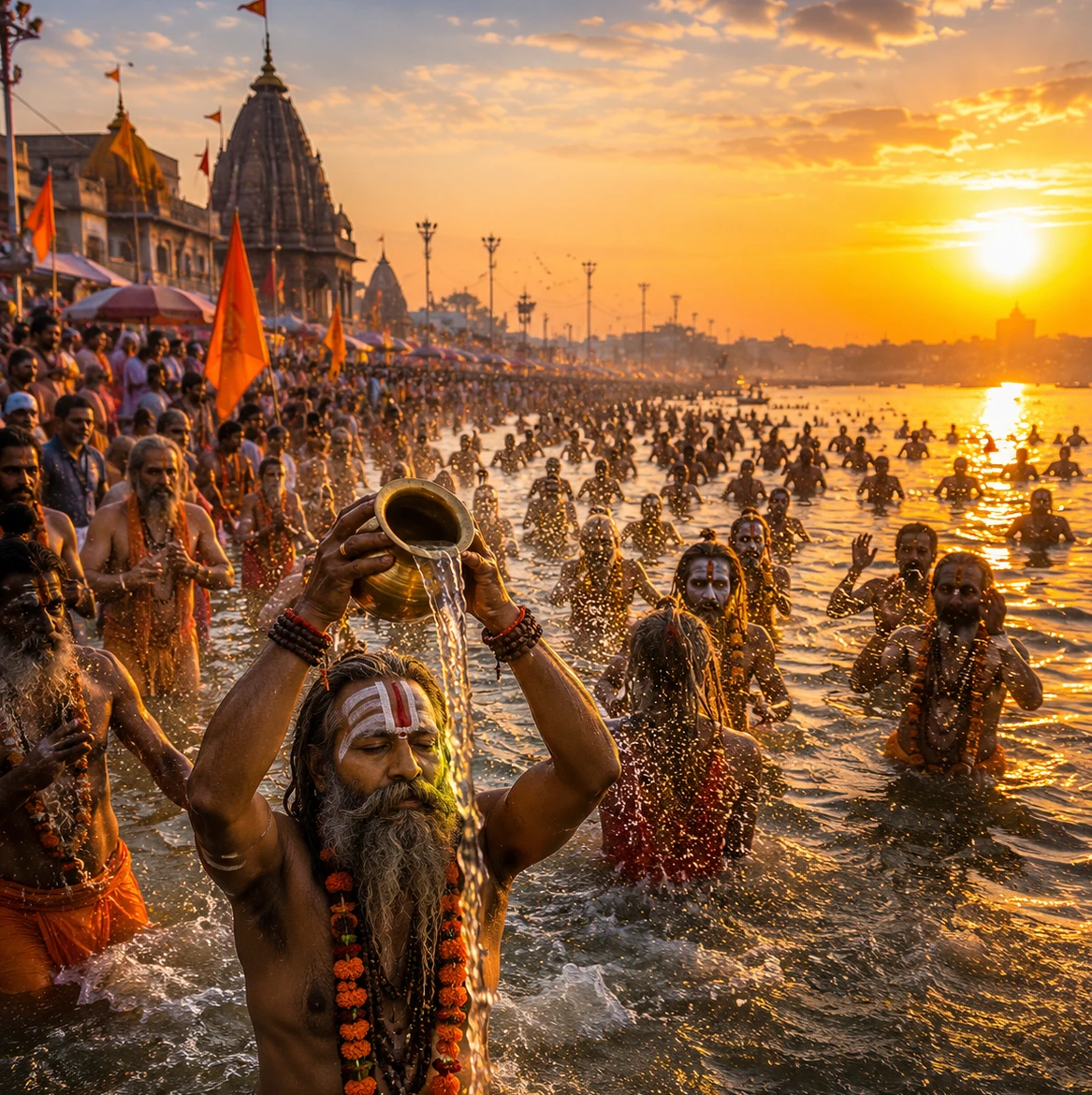 Royal Bath ritual at Simhastha Kumbh