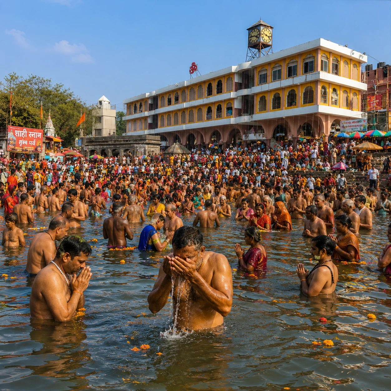 Shahi Snan during Nashik Simhastha Kumbh