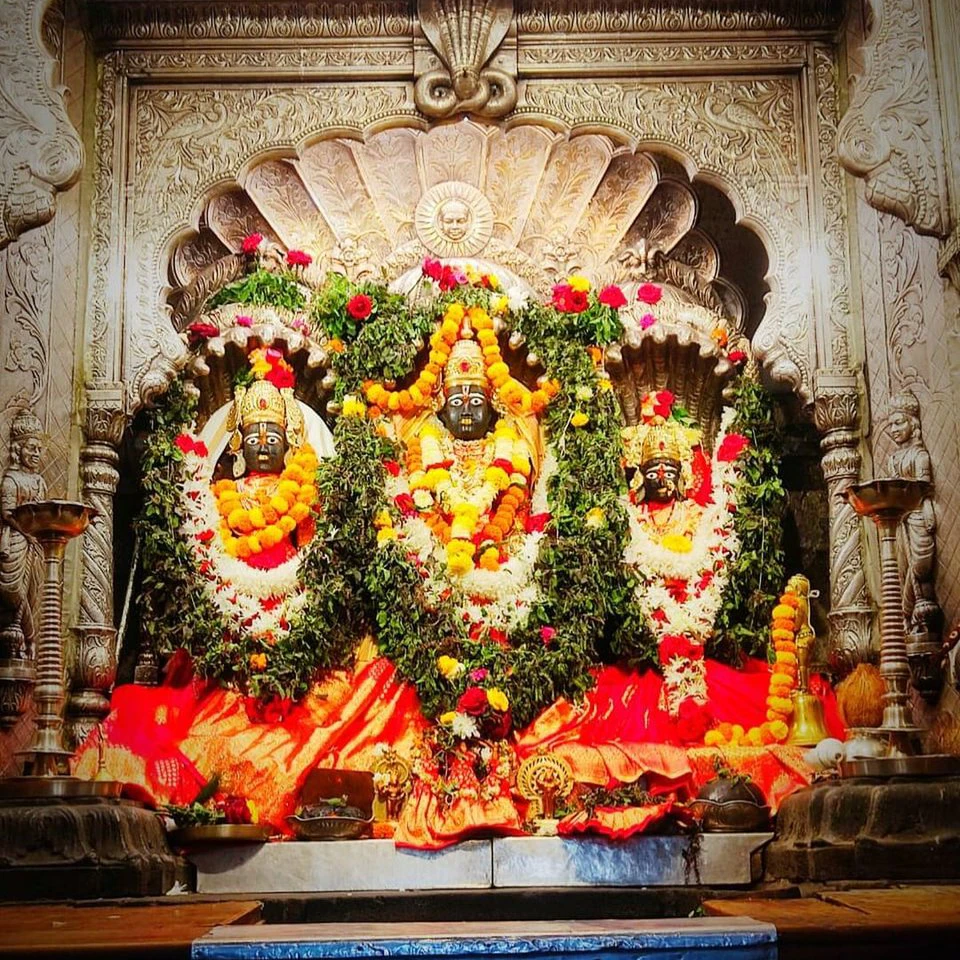 Ramkund on the Godavari River in Nashik