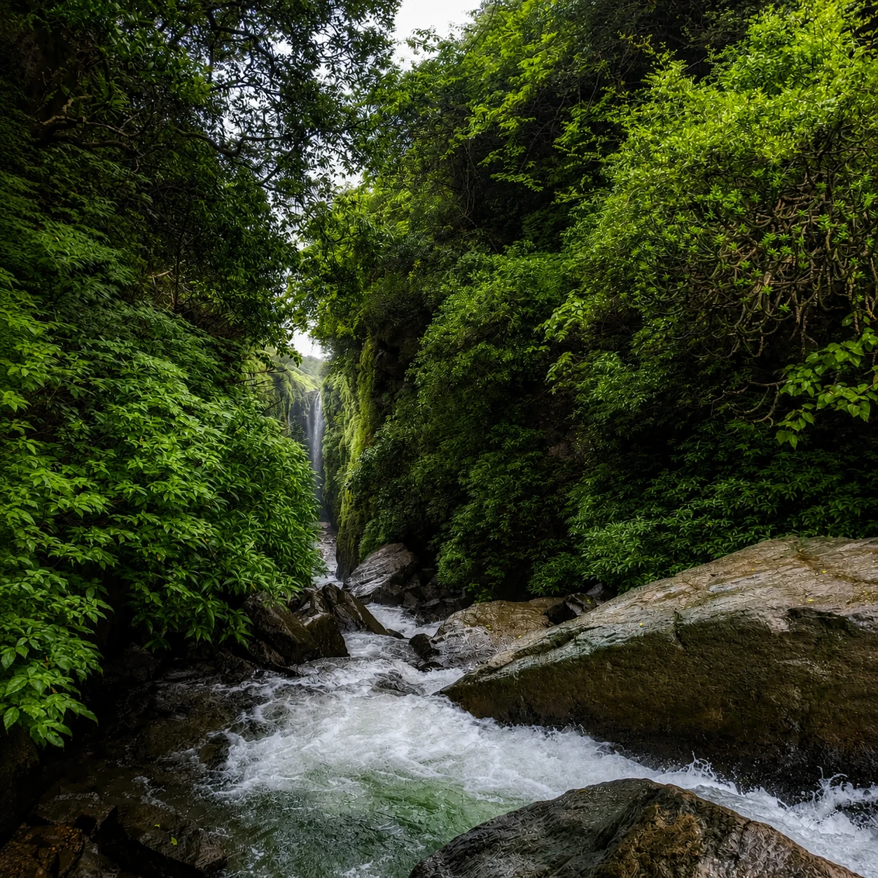 Scenic cliffs of Sandhan Valley