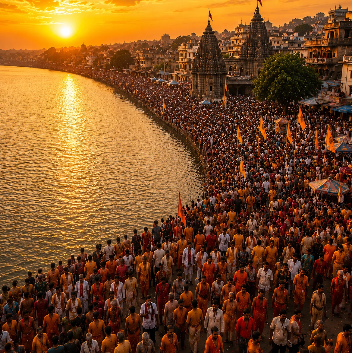 Holy gathering during Nashik Simhastha Kumbh
