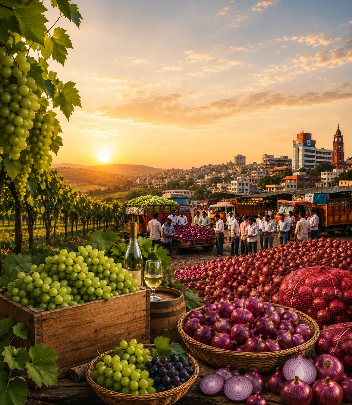 Grapes and Onions of Nashik